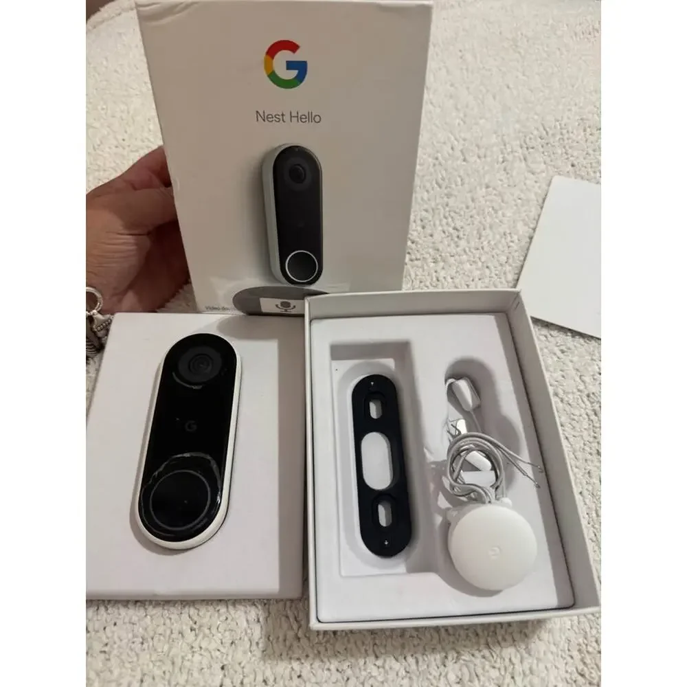 Google Nest Hello Wired Doorbell Ring Timbre Video